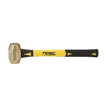 Abc Hammers Brass Hammer With 14-Inch Fiberglass Handle, 3-Pound ABC3BF